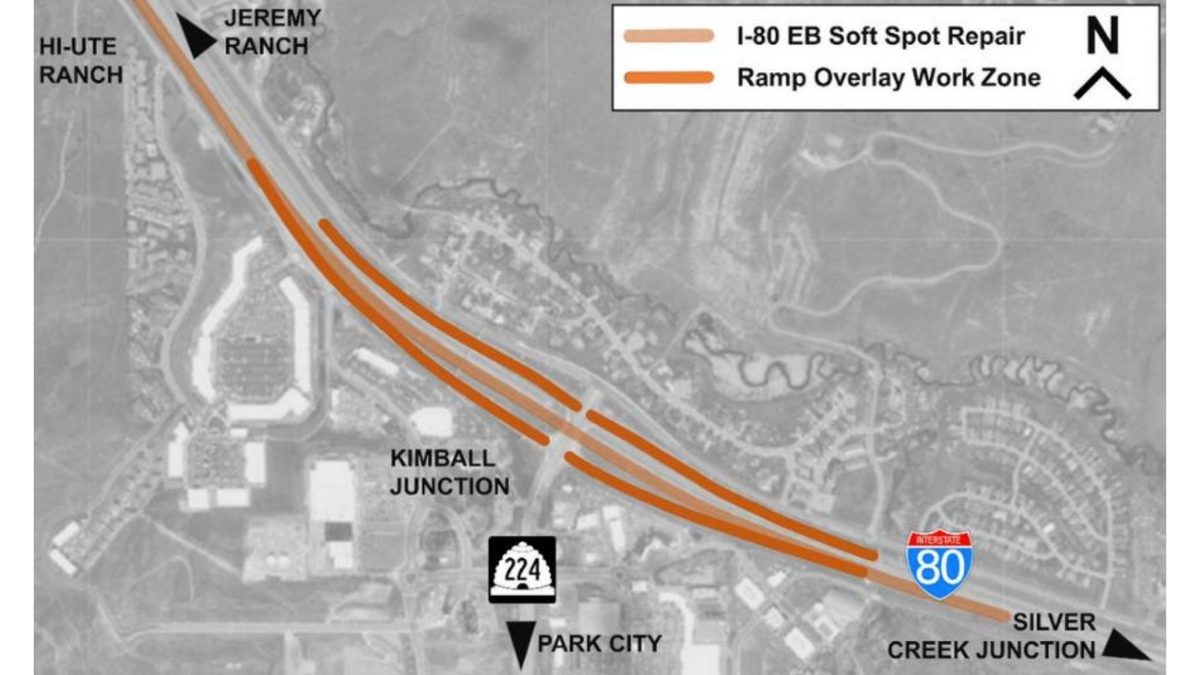 Starting Monday, August 15 expect lane closures at the Kimball Junction exit.