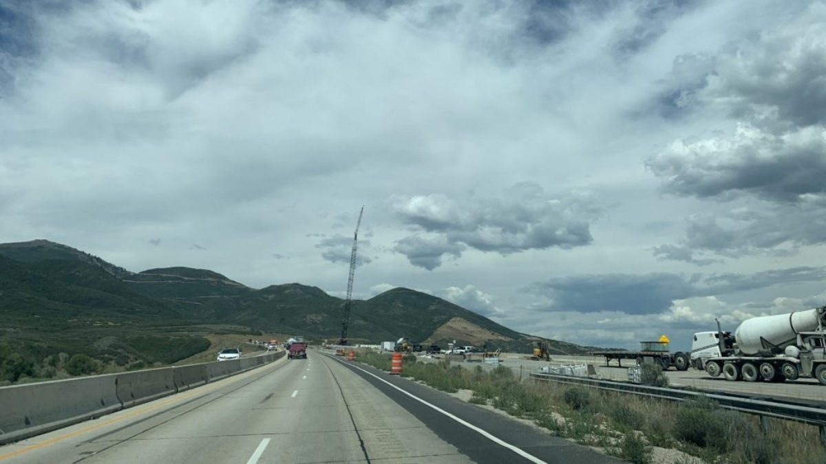 Construction on U.S-40 in Wasatch County.