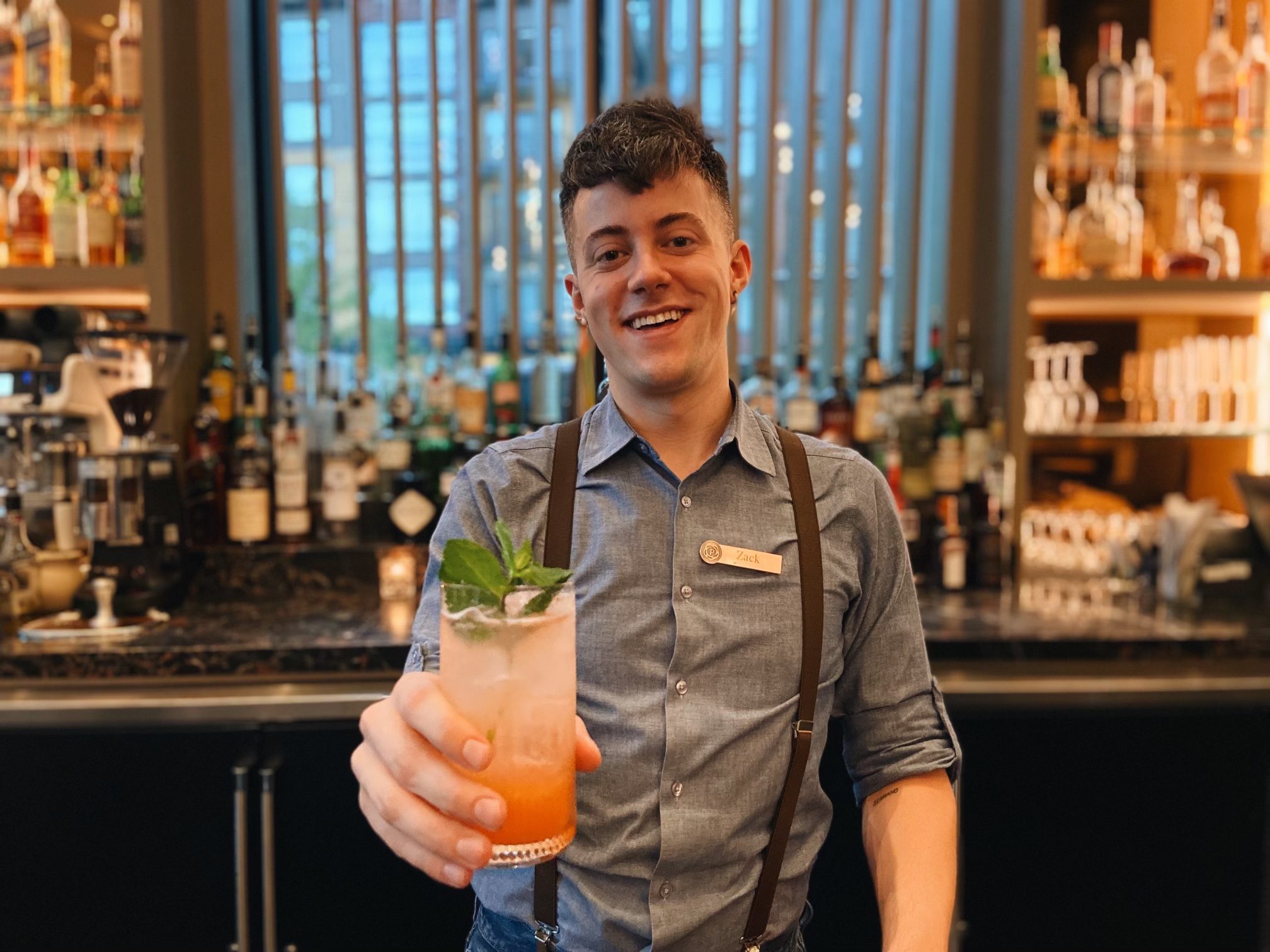 Zack Rhoades of Après Pendry brings home $500 and bragging rights after winning PCARA's Savor the Mocktail Contest.