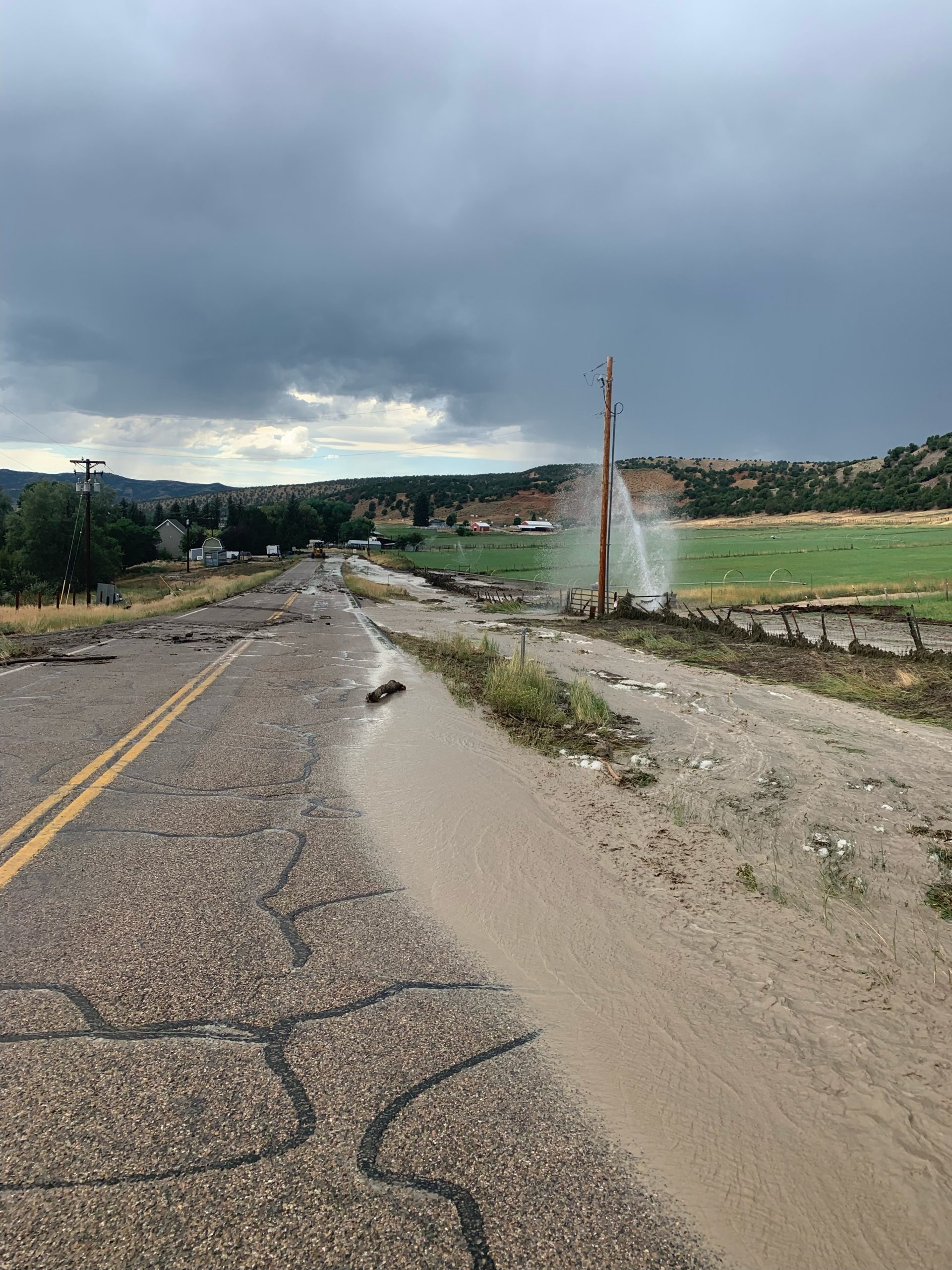 Summit County Sheriff's Department responded to a flooded area on Chalk Creek Road in Coalville..