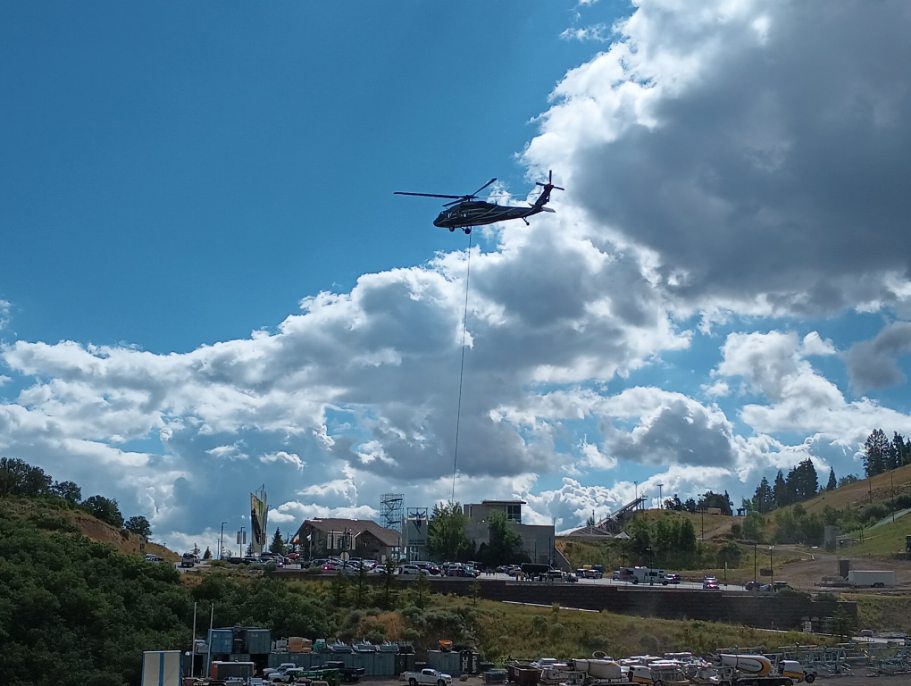 Utah Olympic Park expansion construction flying forth on Saturday.