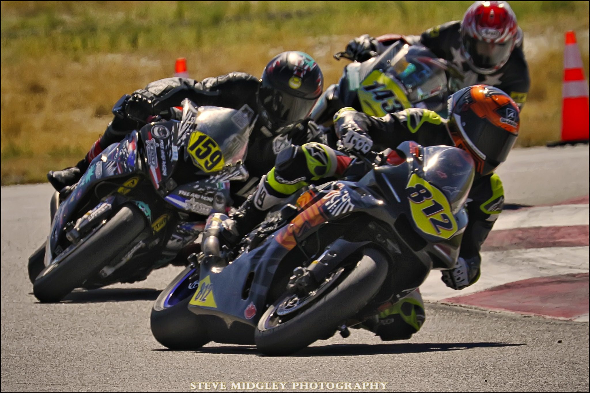 Chris Mouseley, #812, leading the pack at the Utah Motorsports Campus.