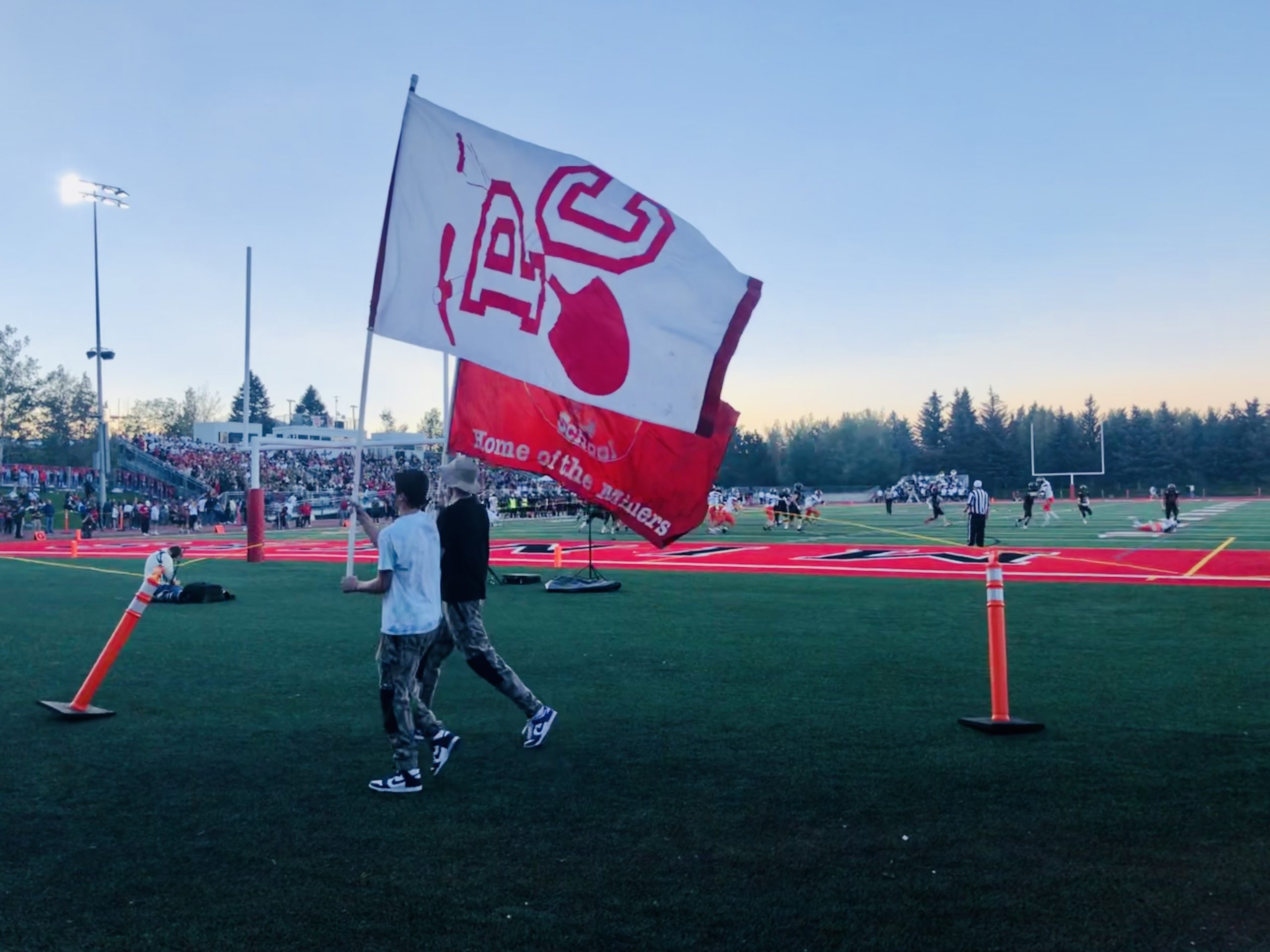 PCHS Miners Football at home in the playoffs.