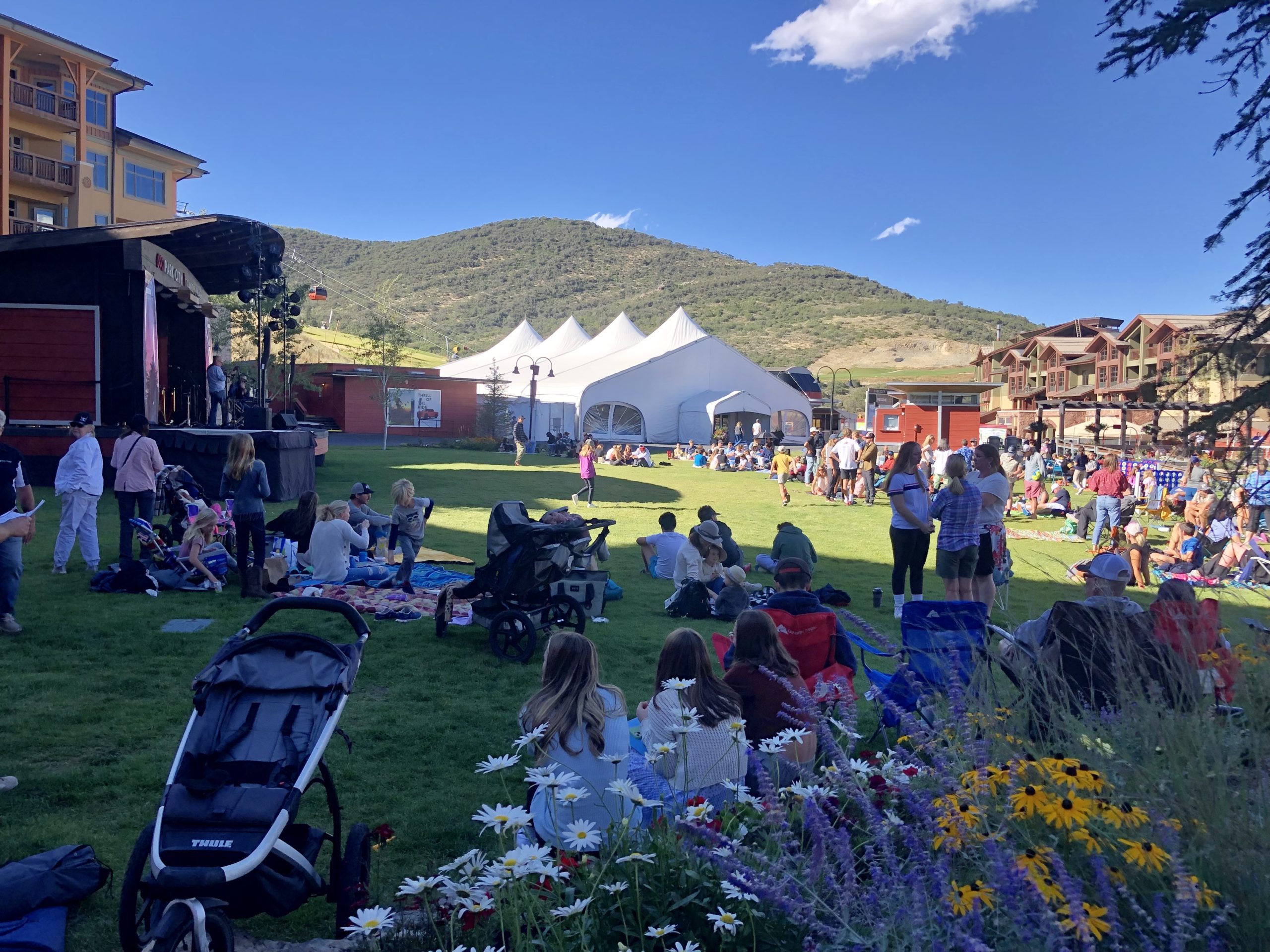 Youth Sports Alliance's annual Circle of Excellence awards ceremony at the Canyons Base of Park City Mountain with co-emcee Carl Roepke.