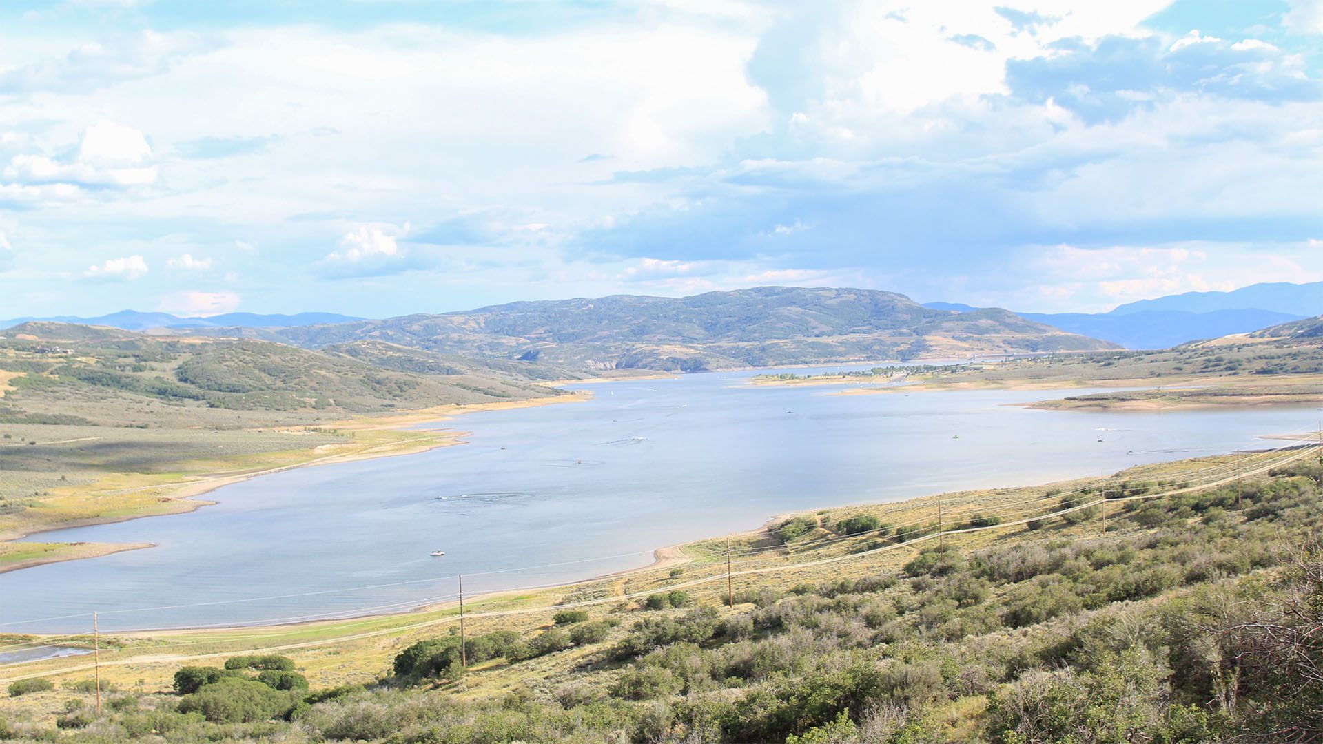 Jordanelle Reservoir.