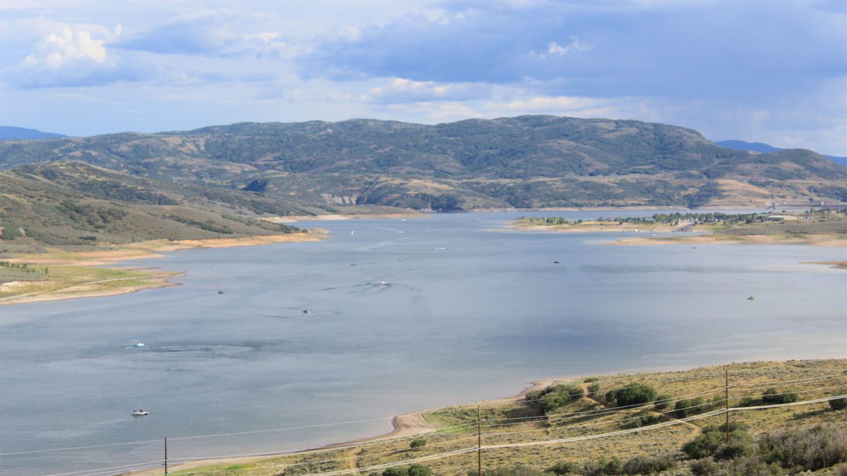 Jordanelle Reservoir.