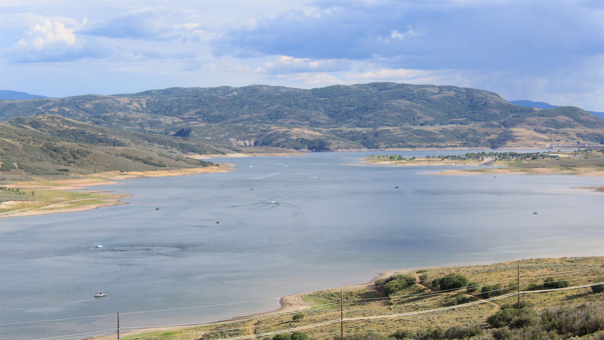 Jordanelle Reservoir.