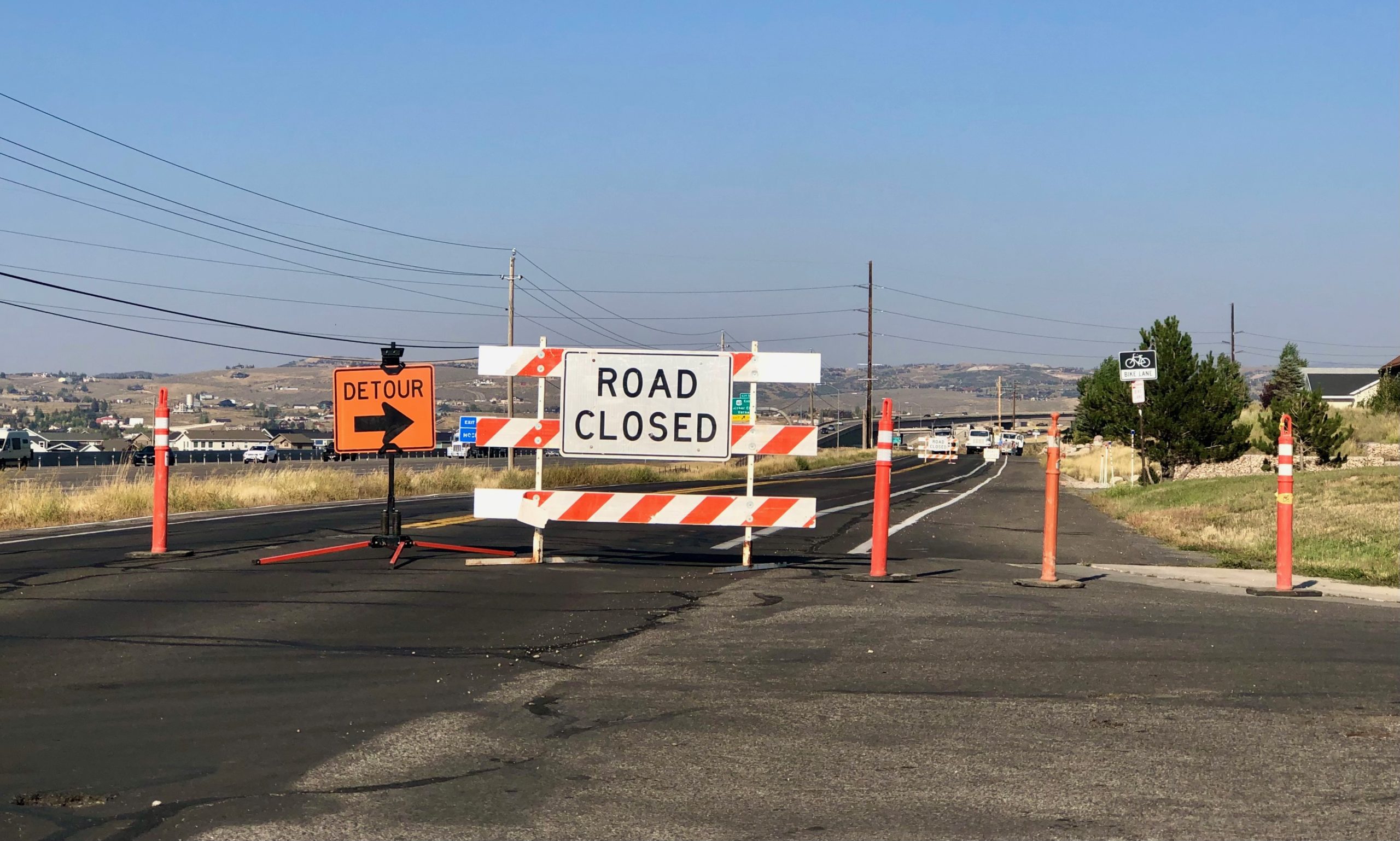 Highland Dr. road closure.