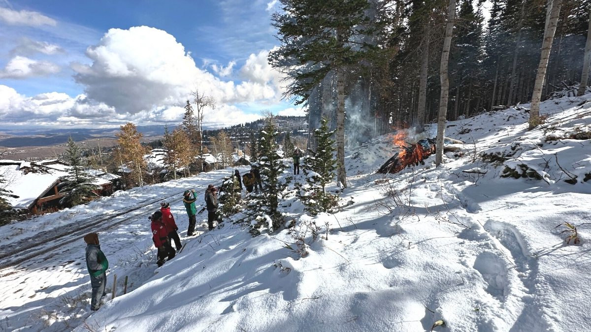 Controlled Burn at Deer Valley Resort.