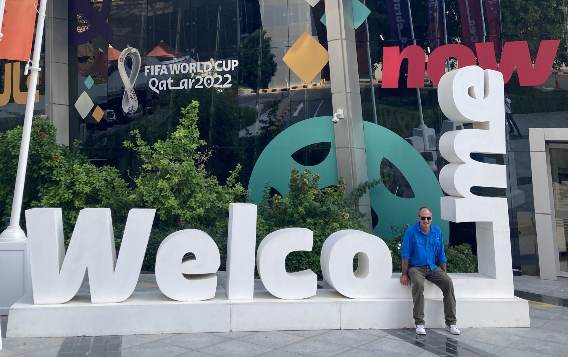 Park City's Kris Severson, working in Qatar at the FIFA 2022 World Cup.