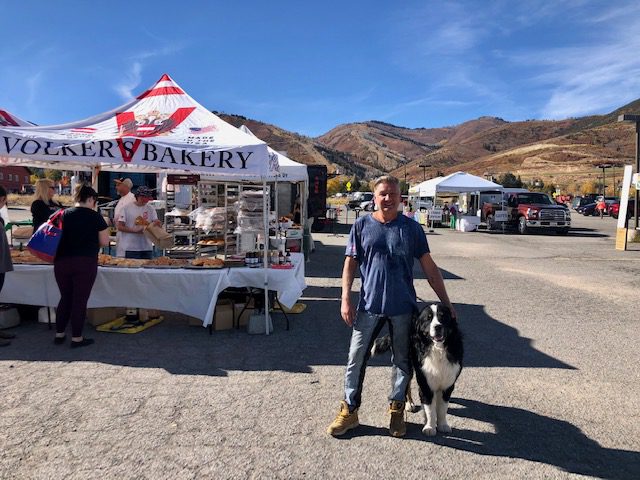 Volker at the Park City Farmers Market.