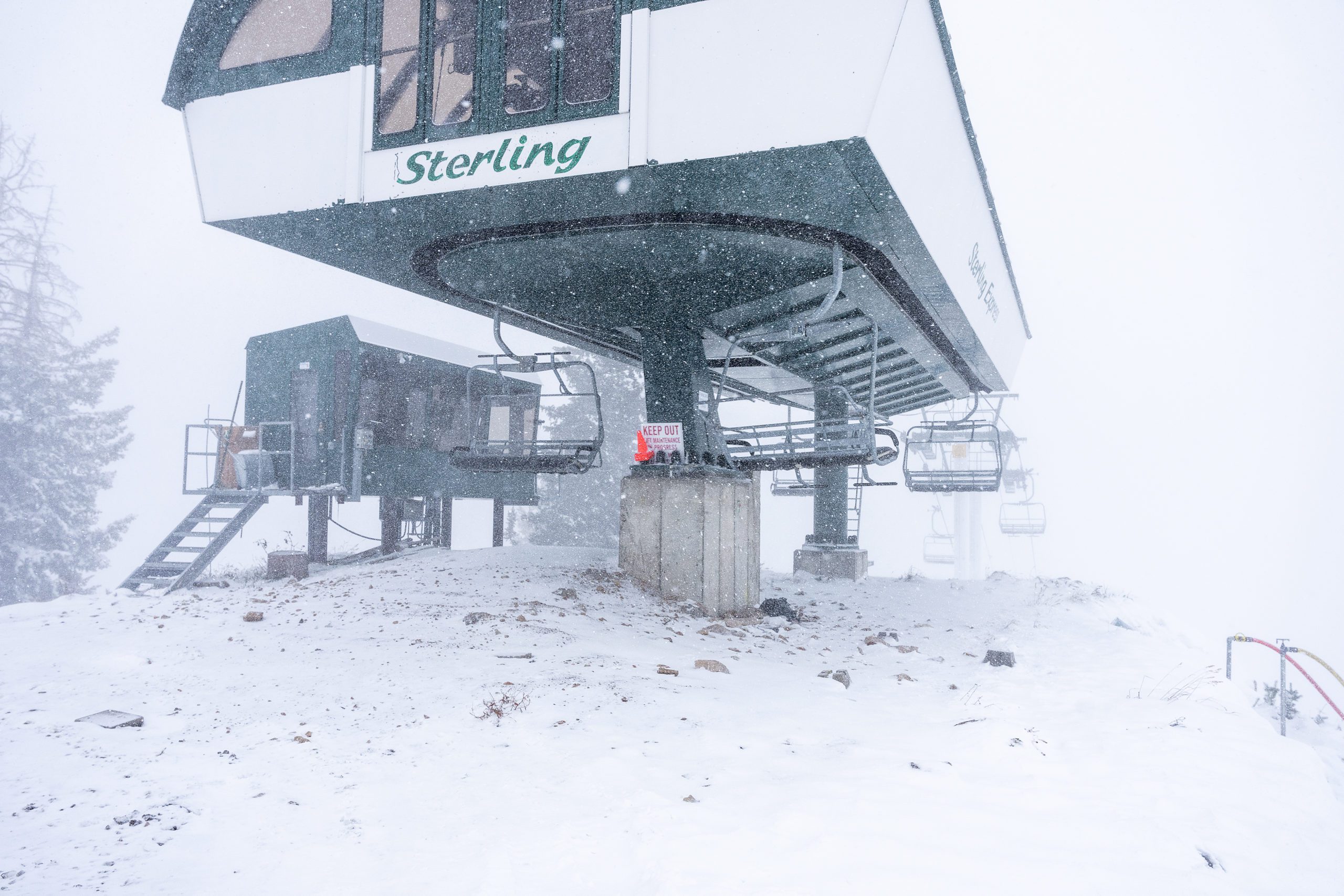 Sterling Lift from top of Bald Mountain at Deer Valley