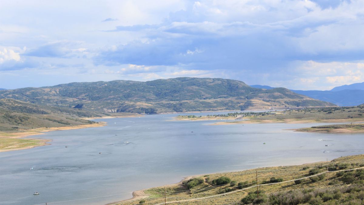 Jordanelle Reservoir.