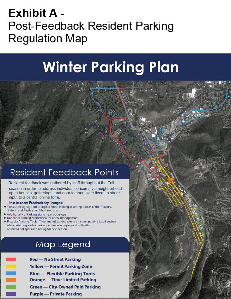 Map post resident feedback on winter parking regulation
