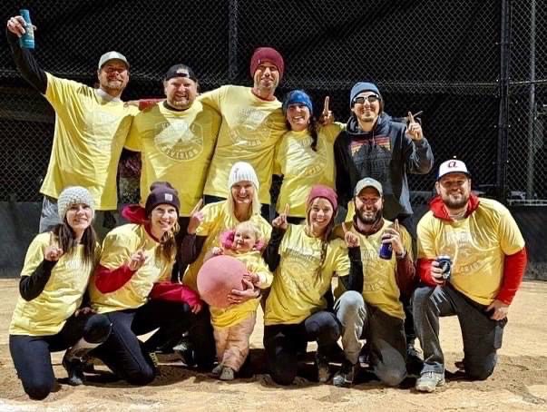 Winners of the Adult Kickball League Championships. Team name: Whisky Business.