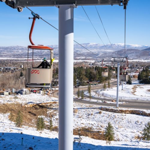 Cabriolet from Canyons Village to parking area