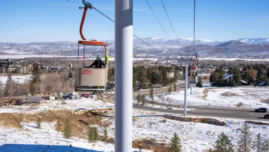 Cabriolet from Canyons Village to parking area