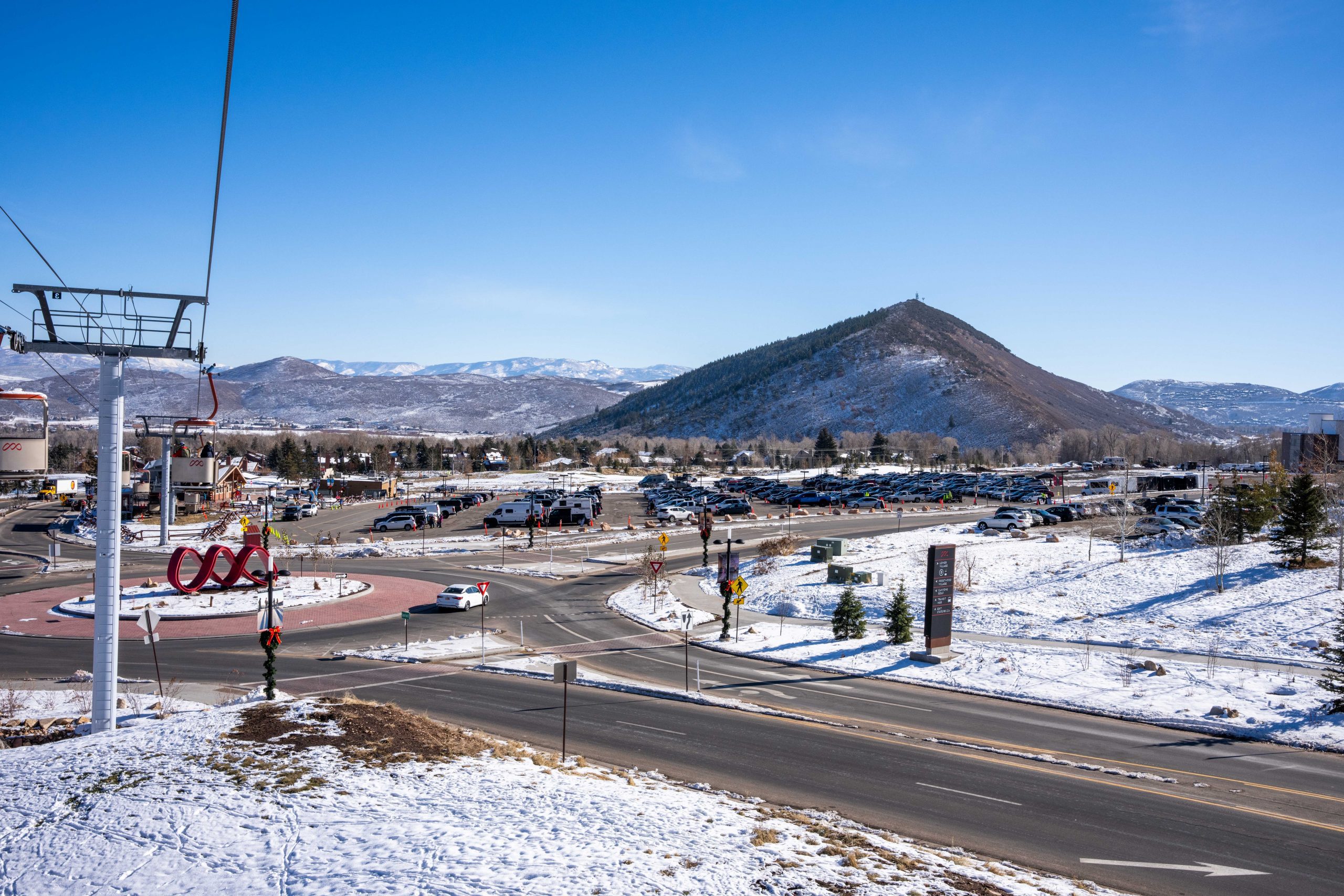 Parking area at Canyons Village