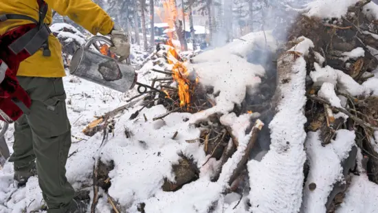 Prescribed Burn at Deer Valley in October 2022.