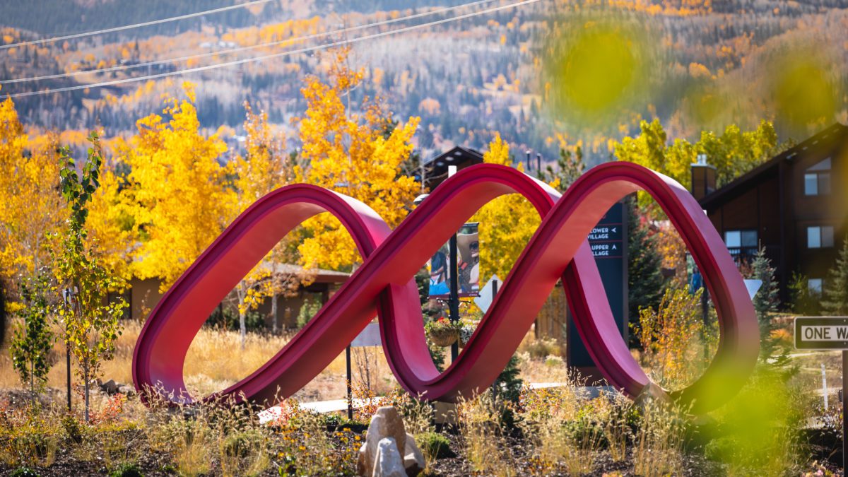 You may have noticed 'The Ribbon' driving into the Canyons Village, but there are two other new sculptures brightening up the Village.