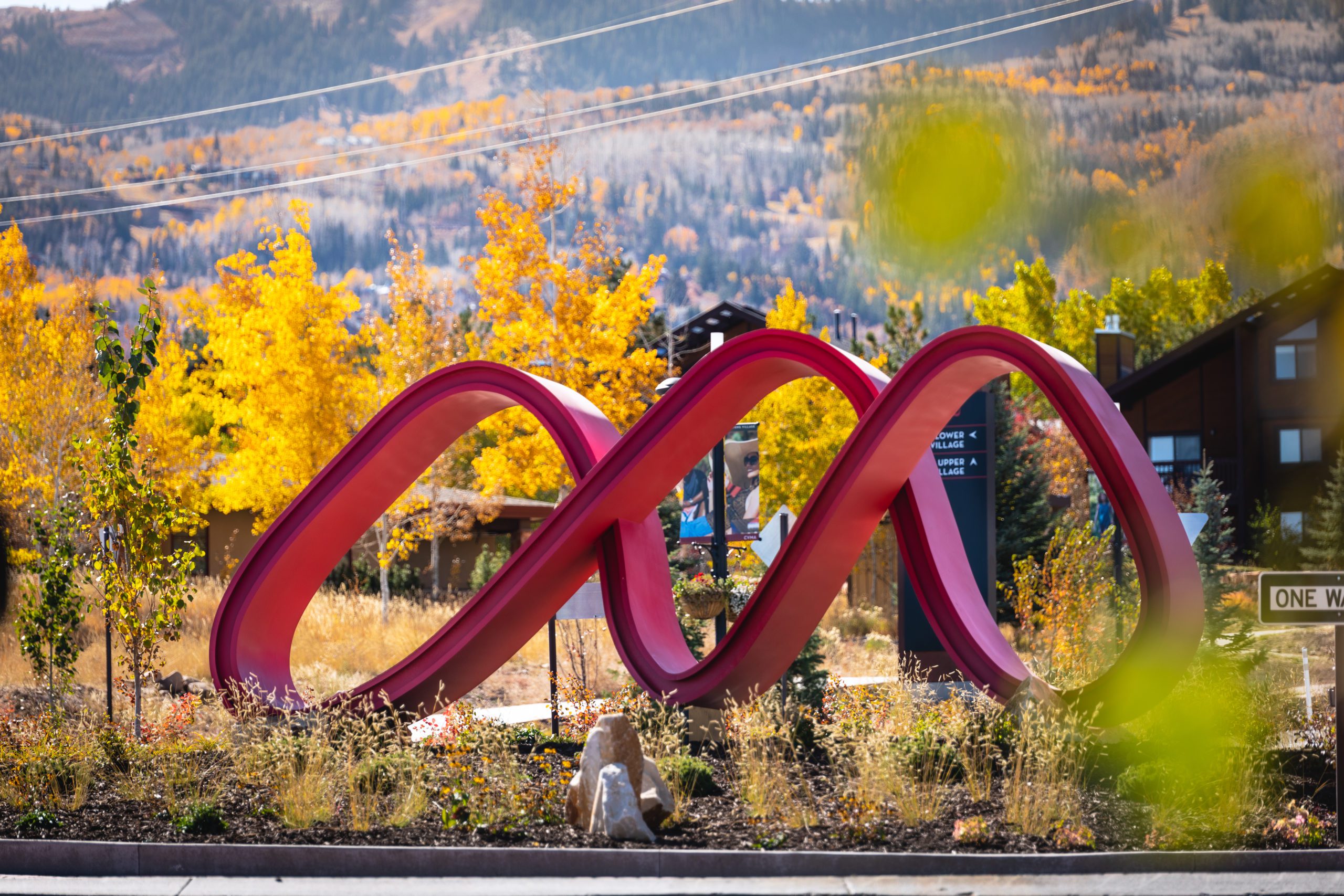 You may have noticed 'The Ribbon' driving into the Canyons Village, but there are two other new sculptures brightening up the Village.