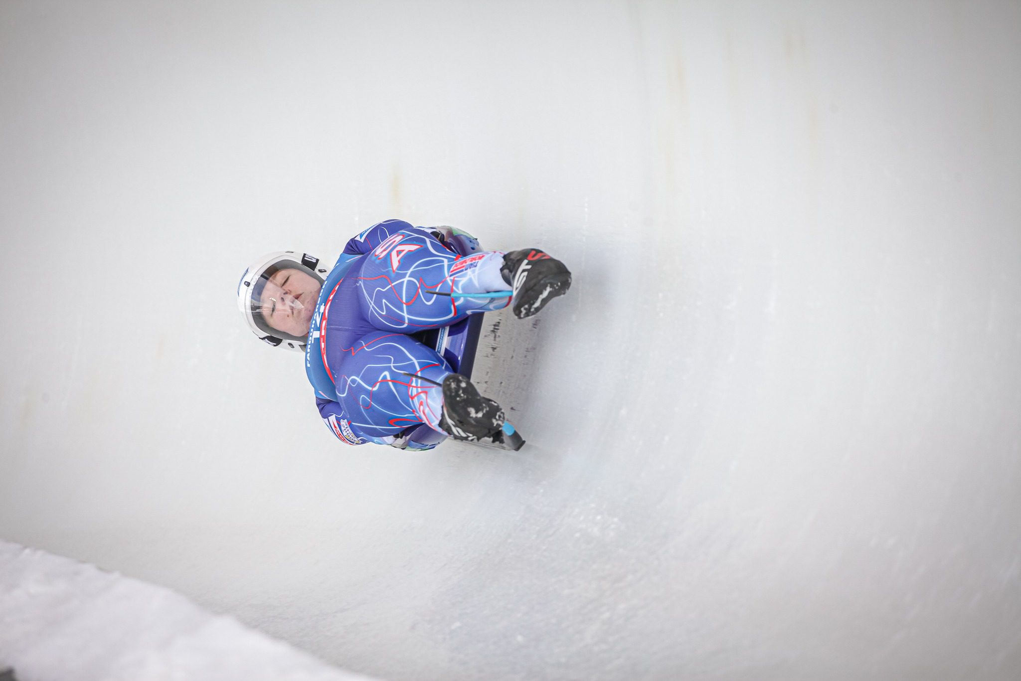 Park City's Ashley Farquharson luging in the recent World Cup at the Utah Olympic Park.