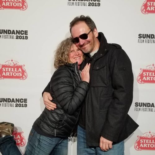 Multi-year Sundance Film Festival and long time logal Tracy Sedgwick and her husband.
