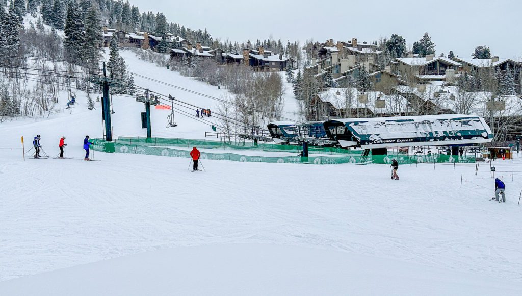 A view of Sterling Express Lift at Deer Valley Resort.