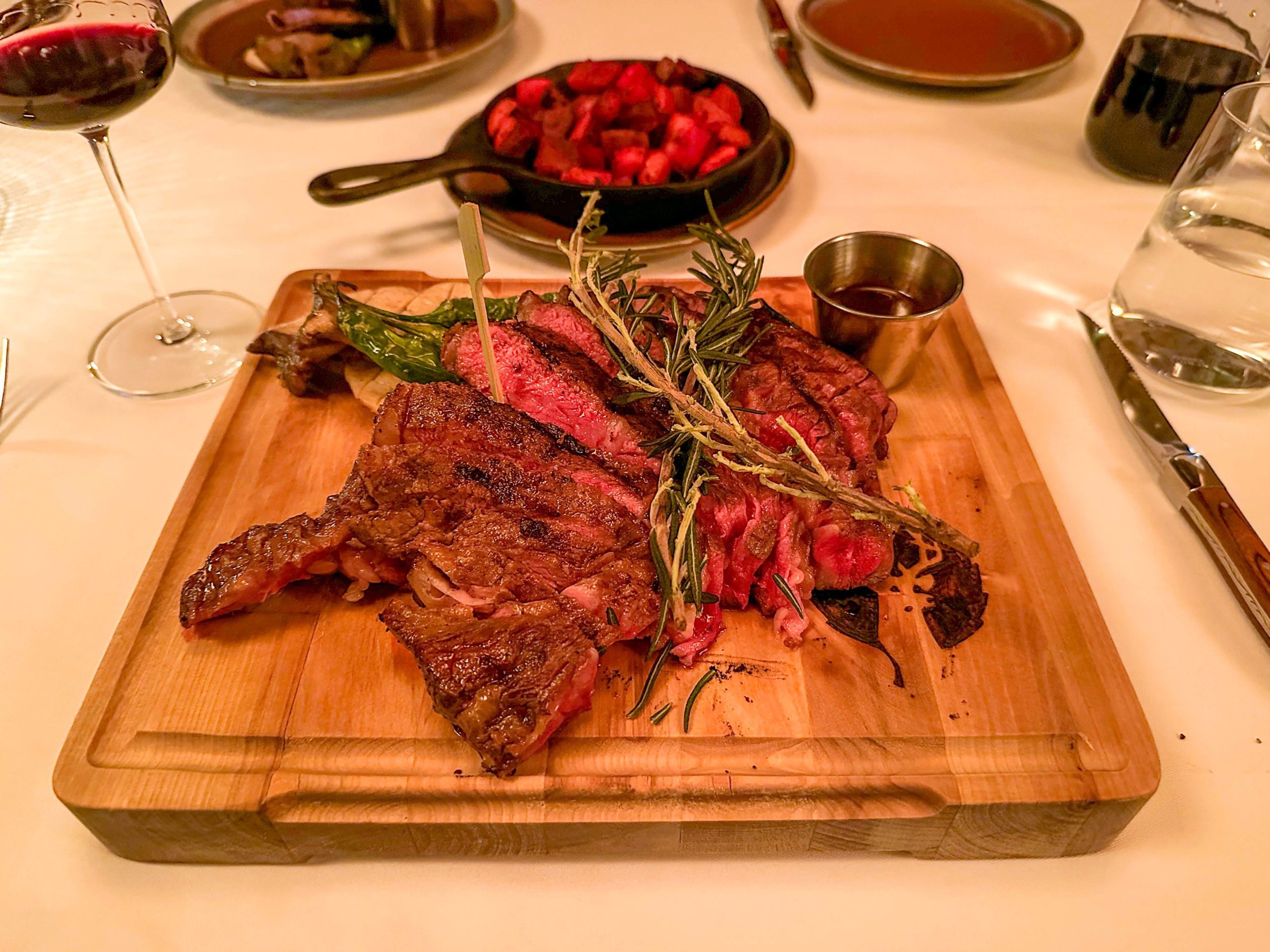 Signature 24 ounce Tomahawk Wagyu Ribeye.