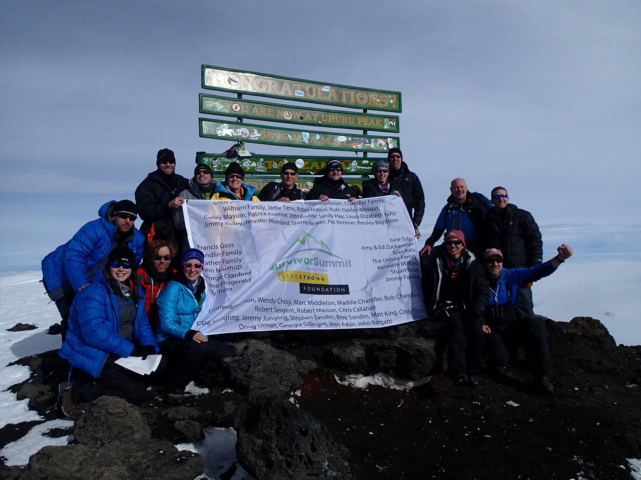 Rob Sergent and 15 other Survivor Summit participants decided the only way one would summit Mount Kilimanjaro, was if everyone reached the top.