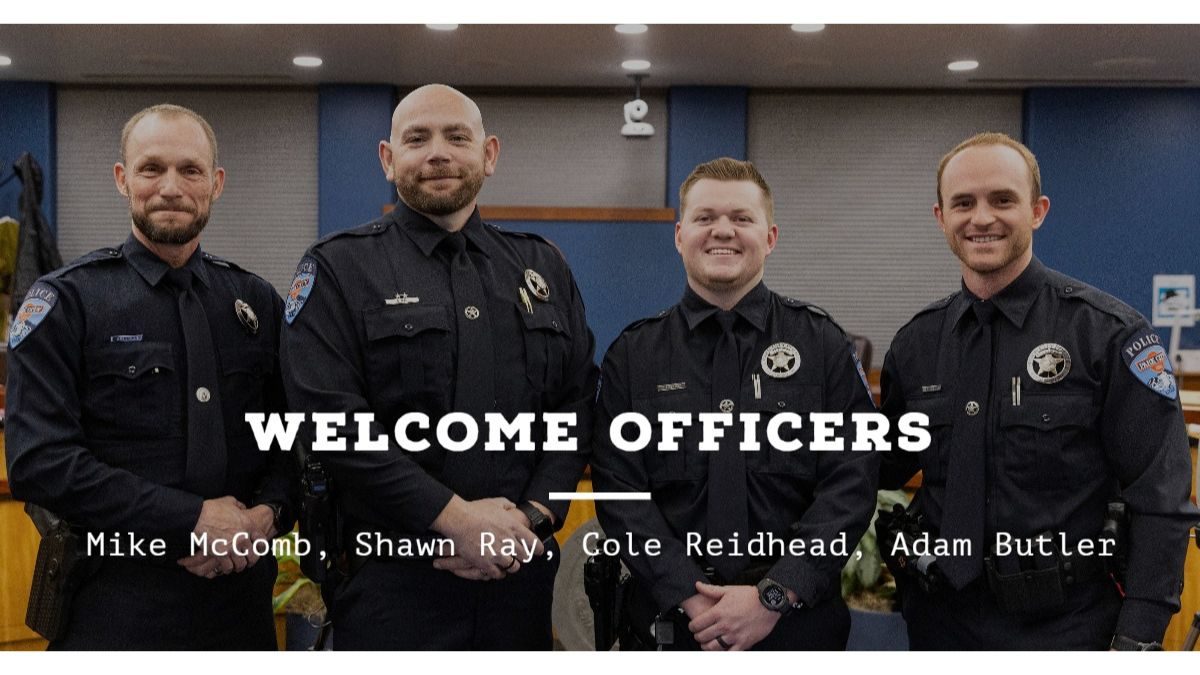 Four police officers were sworn into the PCPD at the last Park City Council meeting.