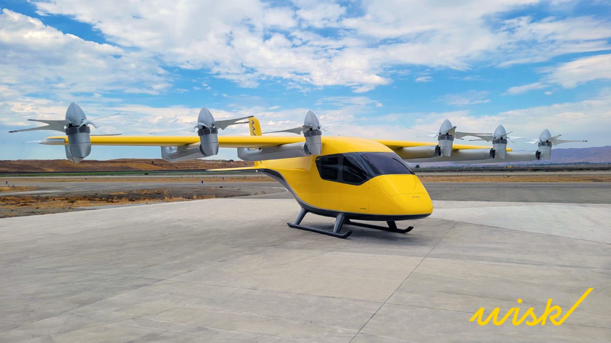 Wisk Aero's Generation 6 air taxi.