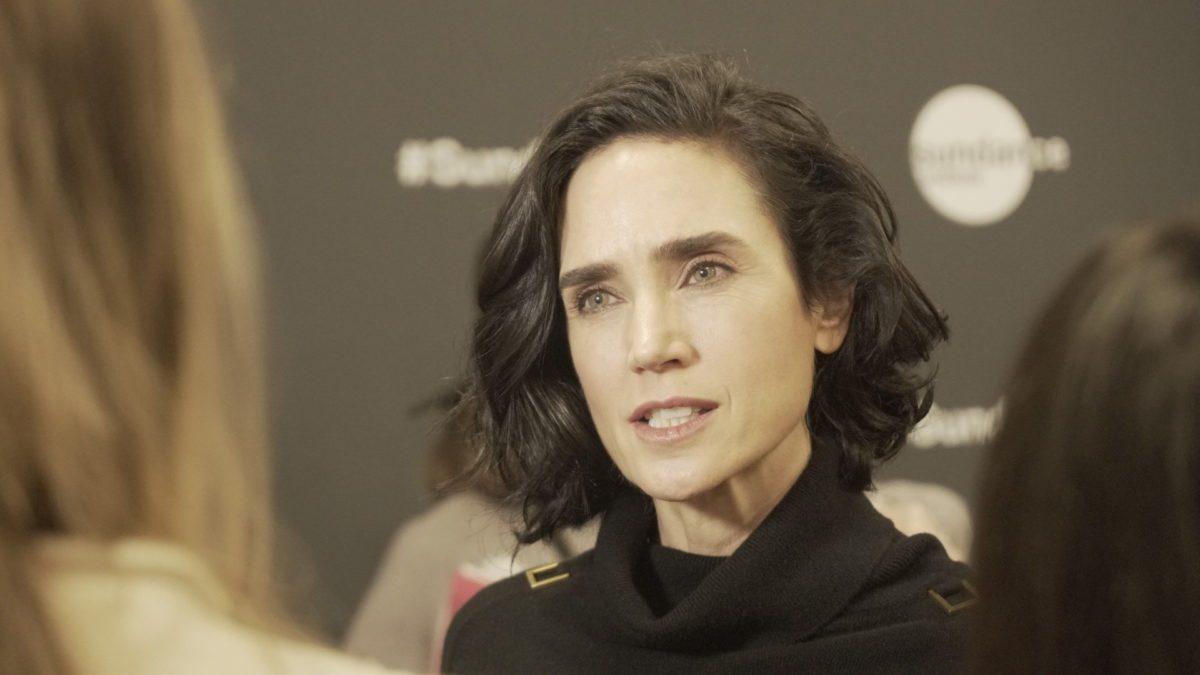 Jennifer Connelly walks the red carpet before the premiere of Bad Behaviour.