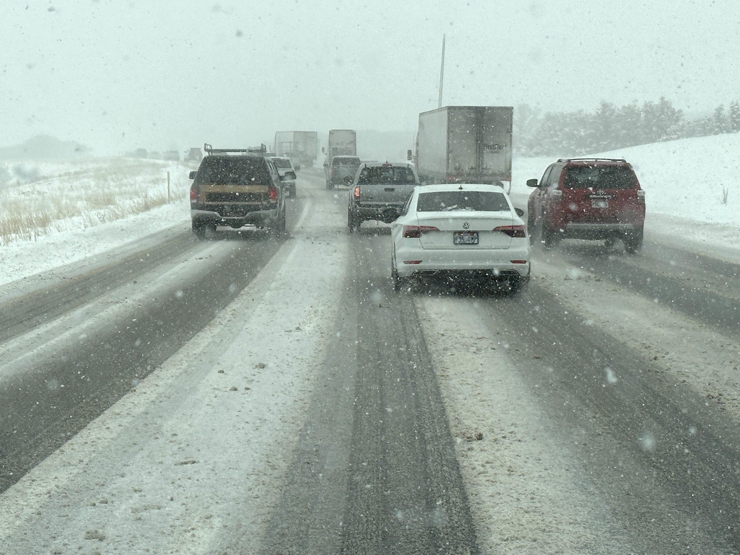 Driving on I-80 between Parleys and Kimball Junction.