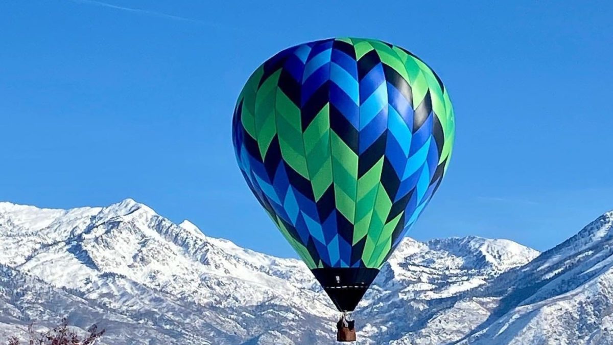 The inaugural Snowfest at Heber Valley Airport hopes to gather friends and family for some fun in the snow. This hot air balloon will be on display at Snowfest.