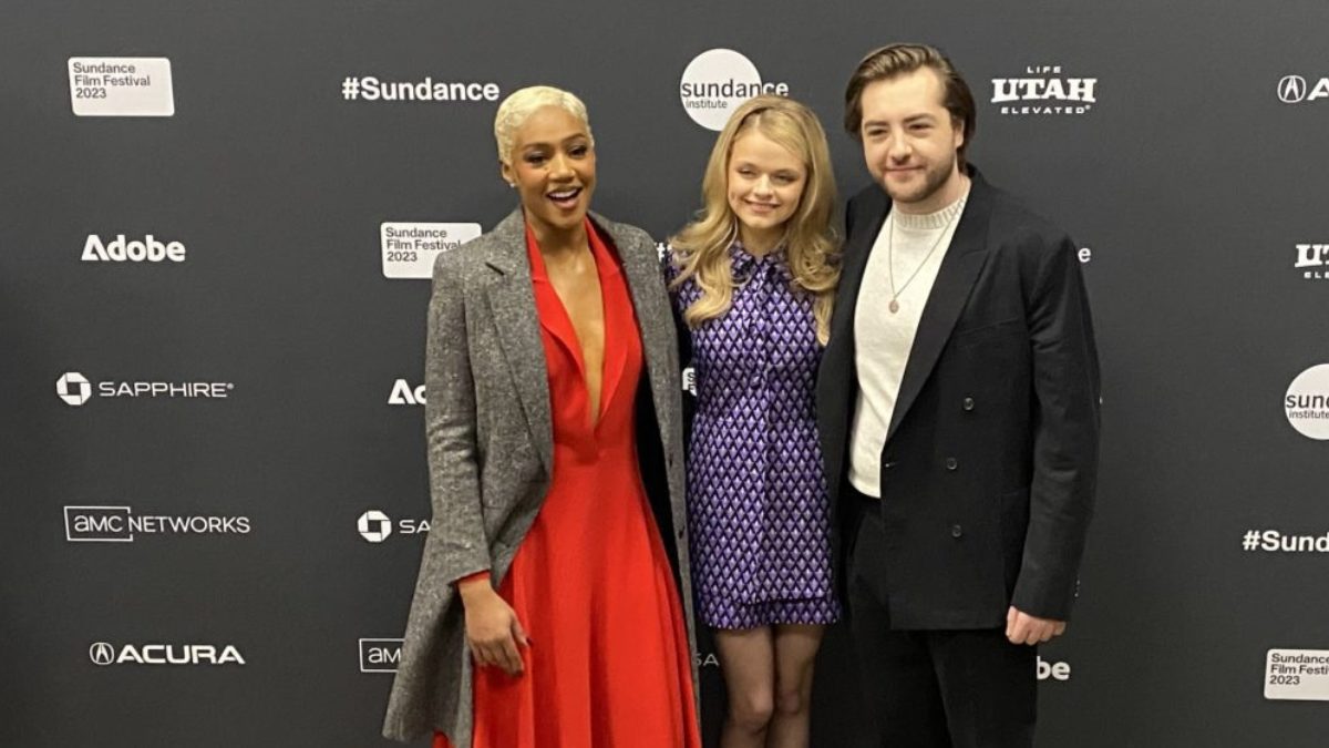 Tiffany Hadish, Kylie Rogers, and Michael Gandolfini at the Sundance premier of Landscape with Invisible Hand.