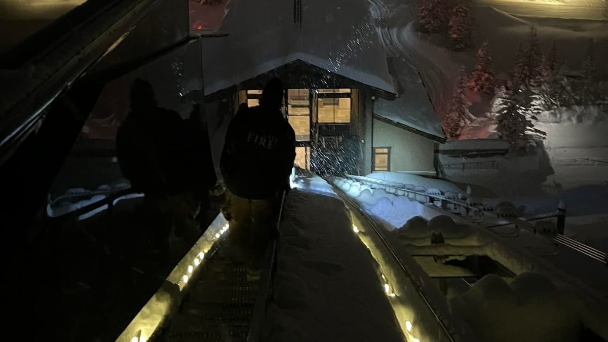 The PCFD helped a Deer Valley employee stuck in the funicular on Jan. 6, 2023.