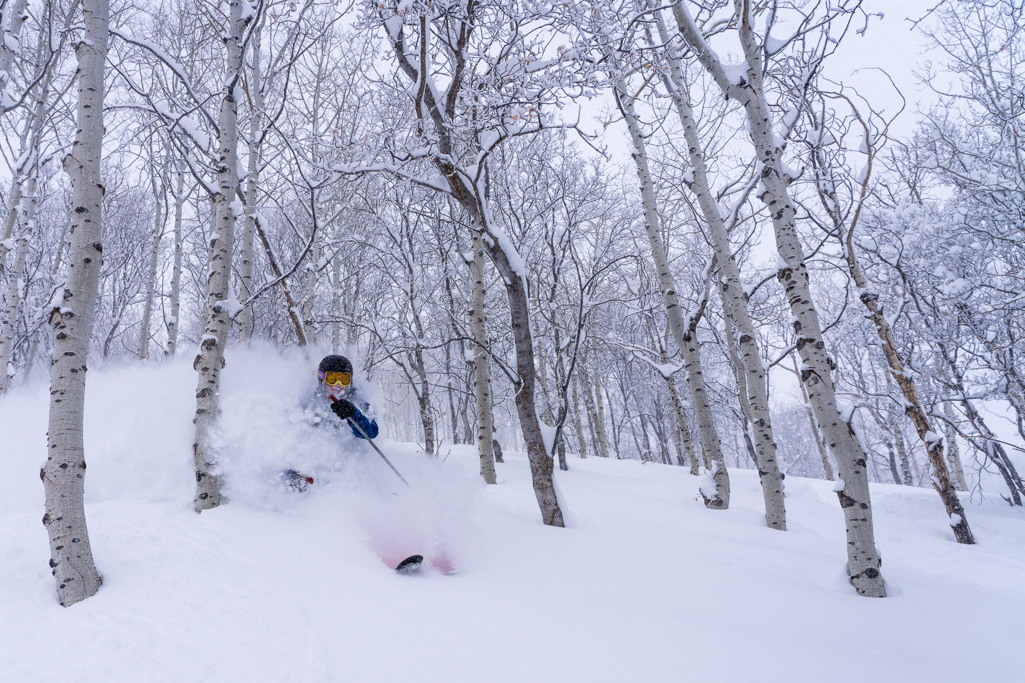 Pow day fun at Park City Mountain after receiving 23 inches of snow in 24 hours.