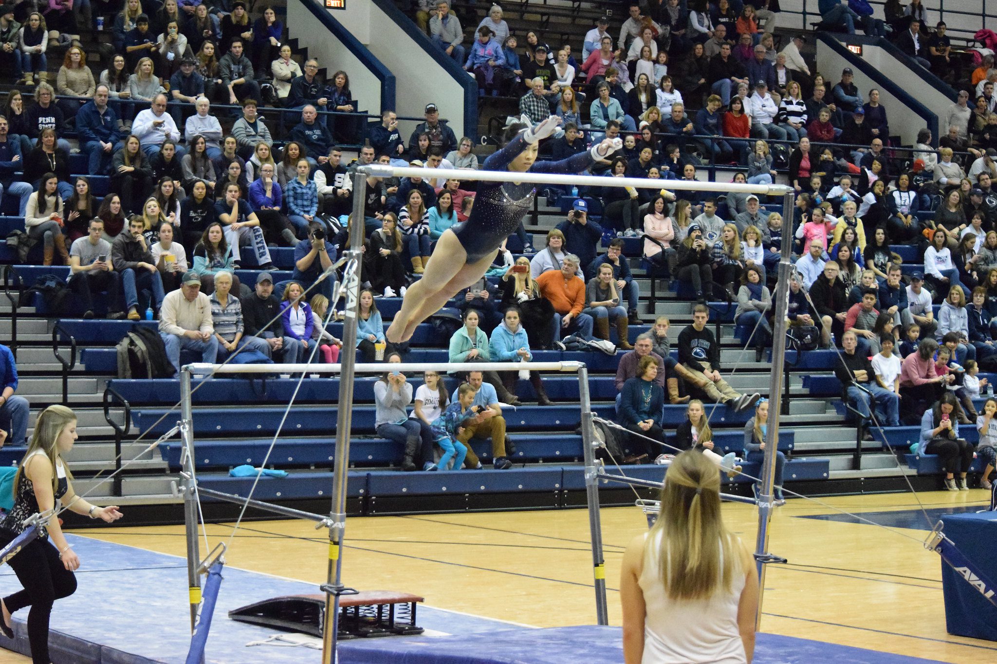 Bars, gymnastics, one of the events Team Black Diamond competed on in Virginia.