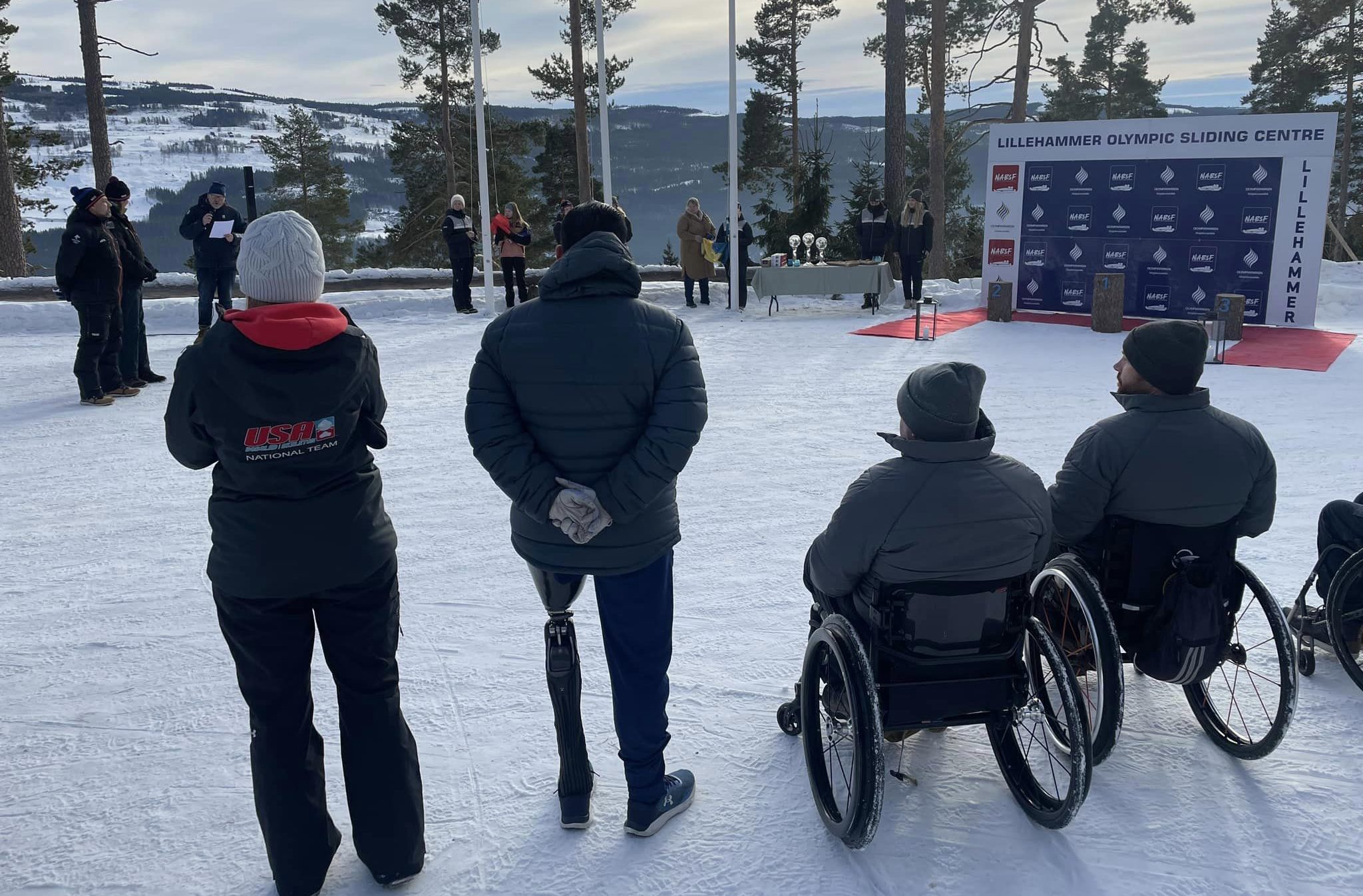 Team USA Para Bobsledding in Lillehammer at the Para World Cup.