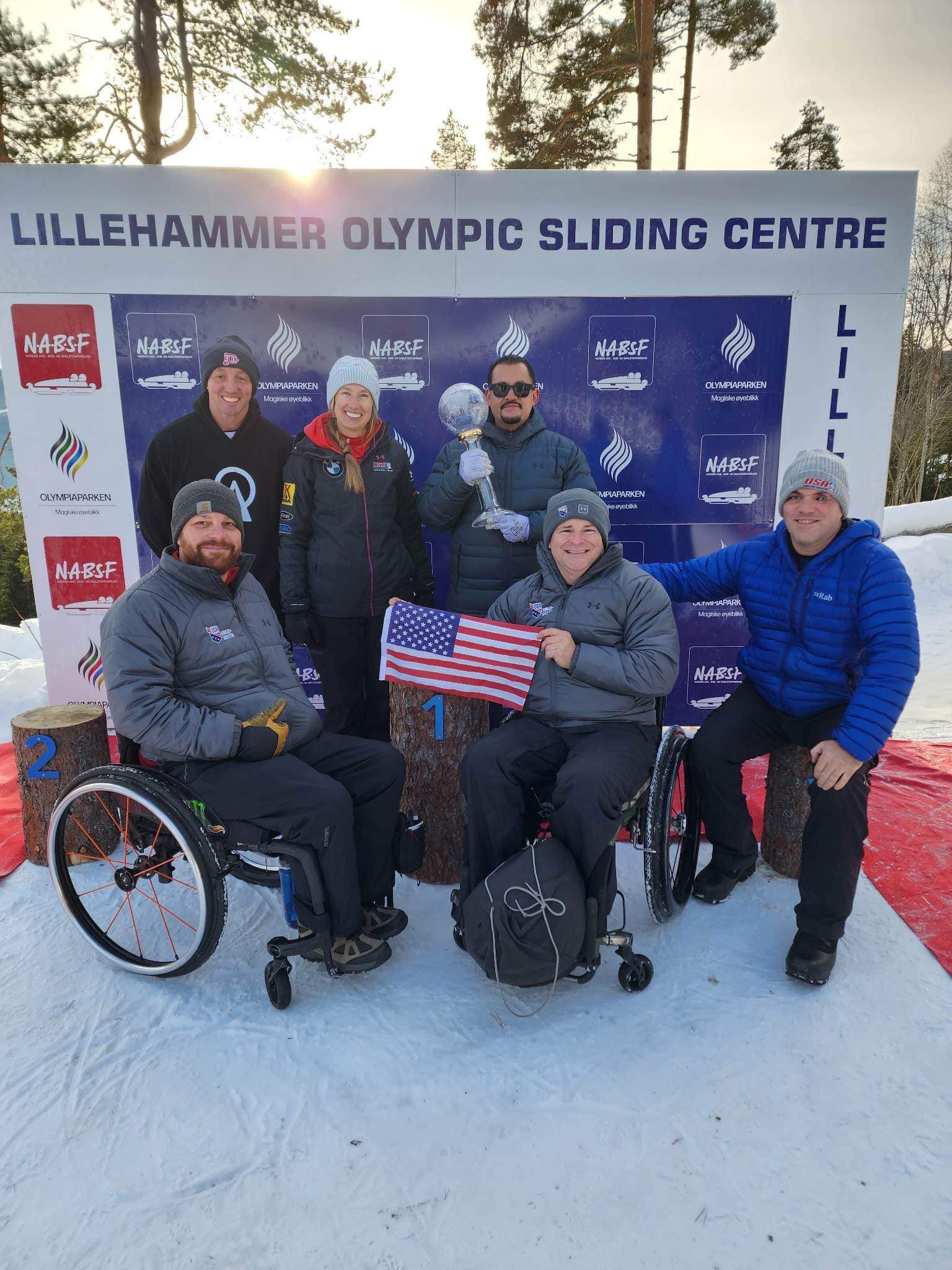 Team USA Para Bobsledding in Lillehammer at the Para World Cup.