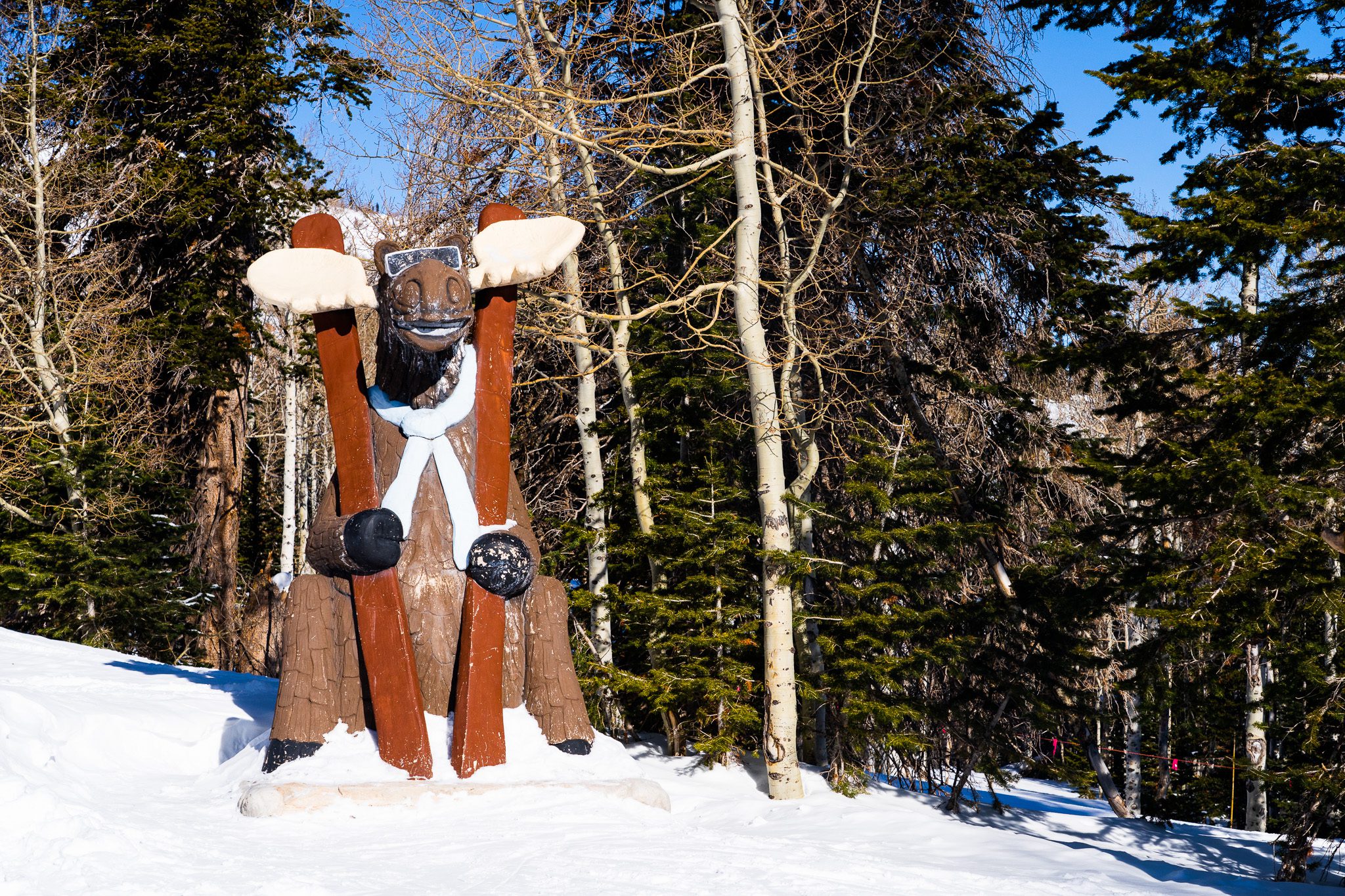 Skiing moose, just one surprise to be found at High Mountain Park at Park City Mountain.