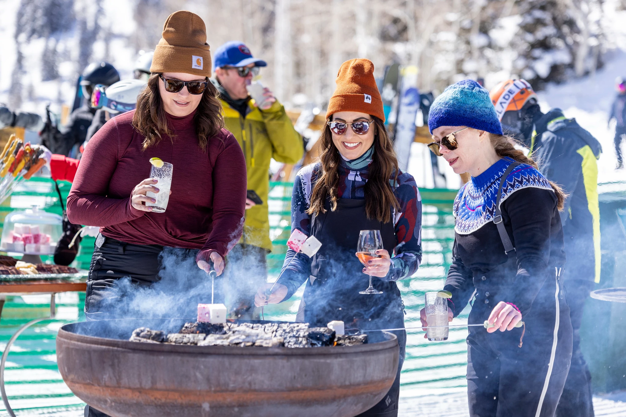 Located at Silver Lake Ski Beach in collaboration with Moët Hennessy, the Fire & Ice event features a 15-foot ice bar and exclusive sips from Whispering Angel, Belvedere Vodka, and Woodinville Bourbon.