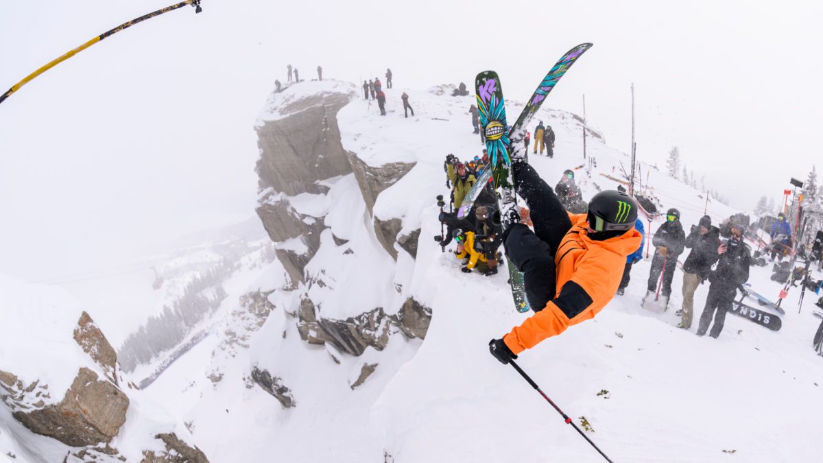 Colby Stevenson competes at Kings and Queens of Corbet’s at Jackson Hole Mountain Resort in Jackson, WY, on February, 7th 2023.