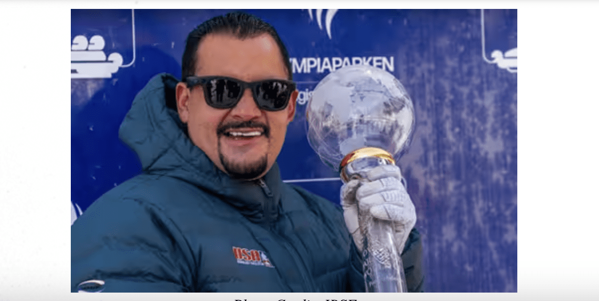 Will Castillo, Para Bobsled athlete on the US Bobsled Team in Lillehammer, Norway with a historic win.