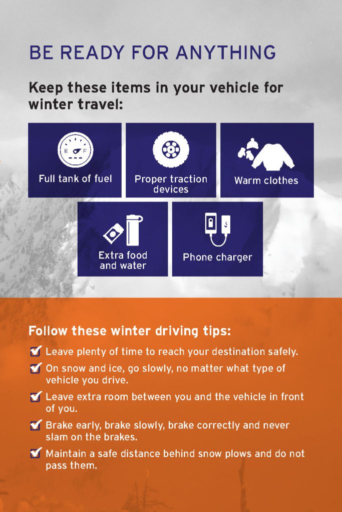 UDOT Winter Travel Brochure page 3.
