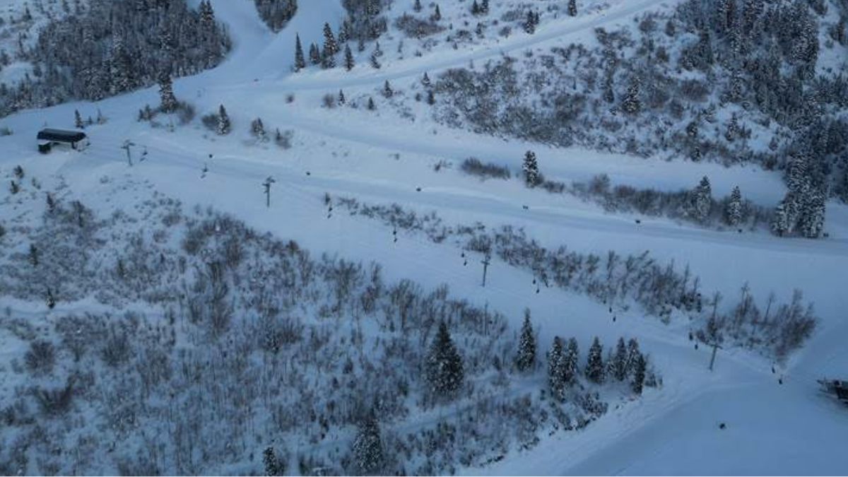 The Burns Express chairlift at Deer Valley Resort.