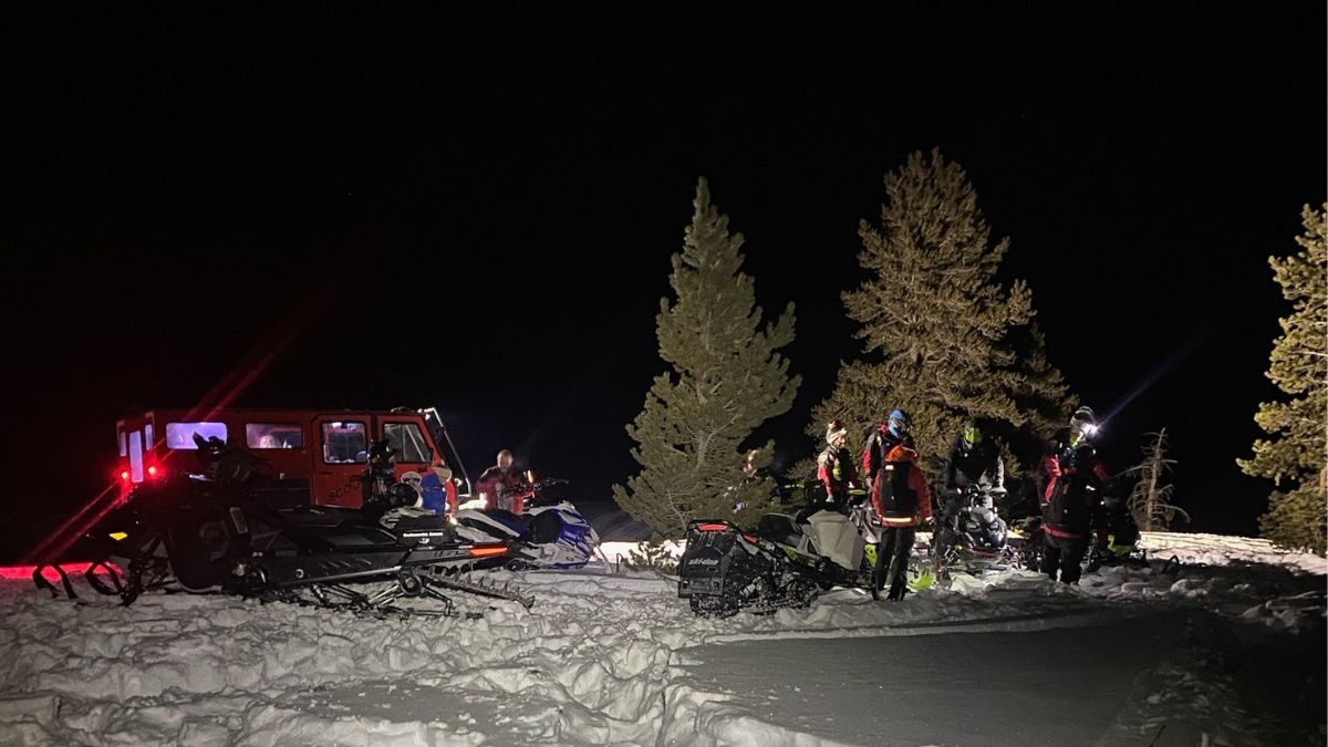 Summit County SAR assisted snowmobilers stuck in the West Fork of the Blacks Fork area on Feb. 13, 2023.