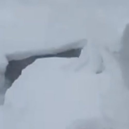 SNAPPED Video shows deep snow at HeberKamas Forest Service bunk house