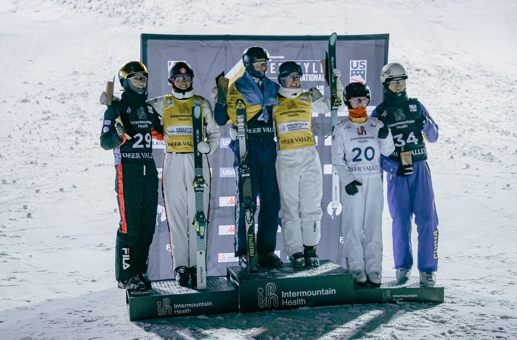 FIS Freestyle Aerials Podium at the Deer Valley World Cup.